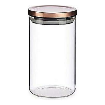 Jar Metal Transparent Copper Glass 1 L