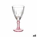 Wine glass Crystal Pink 6 Units (275 ml)