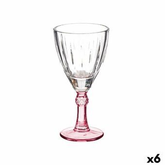 Wine glass Crystal Pink 6 Units (275 ml)
