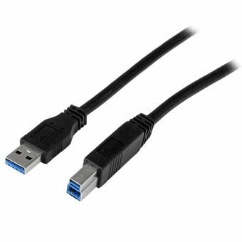 USB A to USB B Cable Startech USB3CAB2M Black 2 m