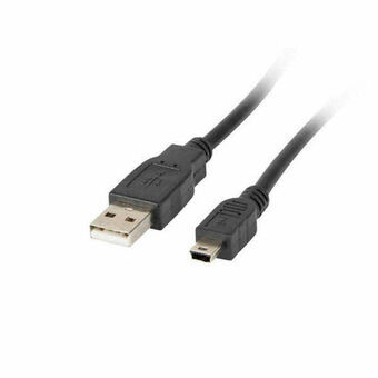 USB to Mini USB Cable Lanberg CA-USBK-10CC-0018-BK Black 1,8 m
