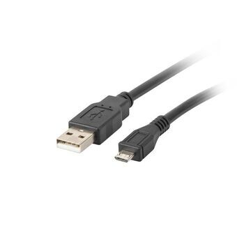 USB Cable to micro USB Lanberg CA-USBM-10CC-0018-BK Black 1,8 m