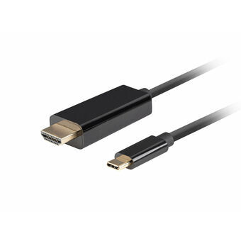 USB C to HDMI Cable Lanberg CA-CMHD-10CU-0005-BK Black 50 cm