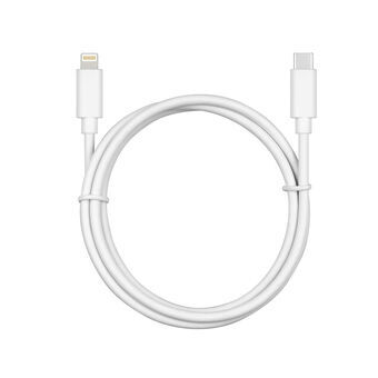 USB-C to Lightning Cable CoolBox COO-CAB-UCLI White 1 m