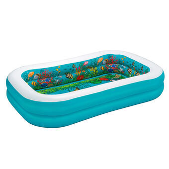 Inflatable Paddling Pool for Children Bestway 3D 262 x 175 x 51 cm Blue
