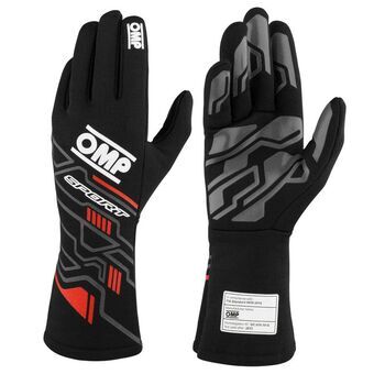 Men\'s Driving Gloves OMP SPORT Black/Red S