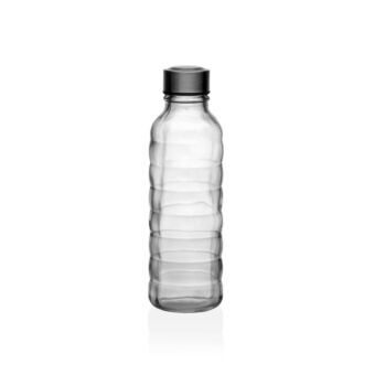 Bottle Versa 500 ml Transparent Glass Aluminium 7 x 22,7 x 7 cm