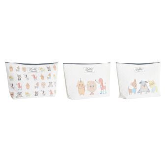 Child Toilet Bag DKD Home Decor Pets Cotton White (33 x 8 x 21 cm) (3 Units)