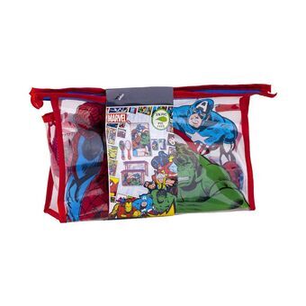 Child\'s Toiletries Travel Set The Avengers 4 Pieces Red