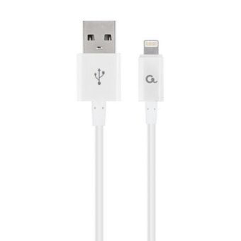 USB Cable GEMBIRD CC-USB2P-AMLM-1M-W White 1 m
