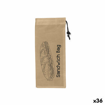 Reusable Food Bag Set Quttin Sandwich Box TNT (Non Woven) 3 Pieces 13 x 30 cm (36 Units)