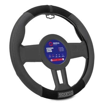 Steering Wheel Cover Sparco SPCS130BK Black Ø 38 cm