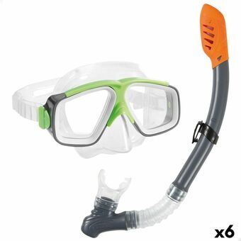 Snorkel Goggles and Tube Intex Surf Rider Children\'s (6 Units)