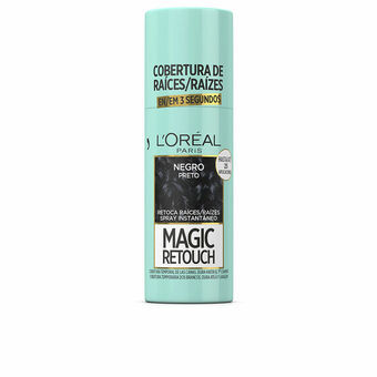 Temporary Corrector Spray for Roots L\'Oréal Paris Magic Retouch Black 75 ml
