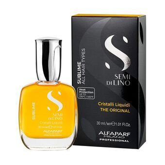 Hair Oil Semi Di Lino Sublime Cristal Liquid The Original Alfaparf Milano Semi Di Lino Sublime