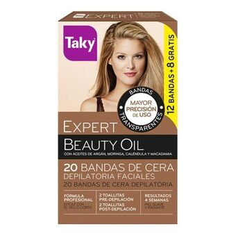 Facial Hair Removal Wax Beauty Oil Taky (20 pcs) (20 Units) (12 Units)