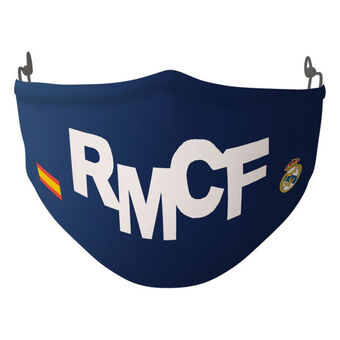 Hygienic Reusable Fabric Mask Real Madrid C.F. Children\'s Blue White