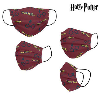 Hygienic Reusable Fabric Mask Harry Potter Children\'s Red