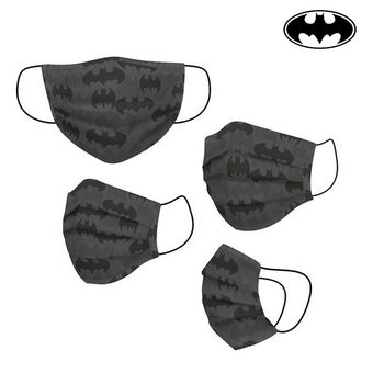 Hygienic Reusable Fabric Mask Batman Adult Grey
