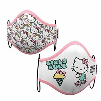 Hygienic Reusable Fabric Mask Hello Kitty Premium 10-12 Years