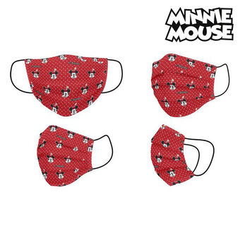 Hygienic Face Mask Minnie Mouse Children\'s Red
