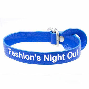 Ladies\'Bracelet Folli Follie BA0L029WU Blue Leather (27 cm)