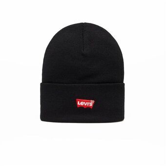 Sports Hat Levi\'s Batwing Embroidered Beanie Black