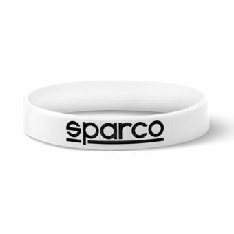 Bracelet Sparco White Silicone 9 cm (One size) (10 Units)