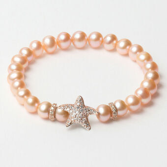 Ladies\'Bracelet Lancaster JLA-BR-STAR-2-PE Orange Sterling silver 16 mm Pink