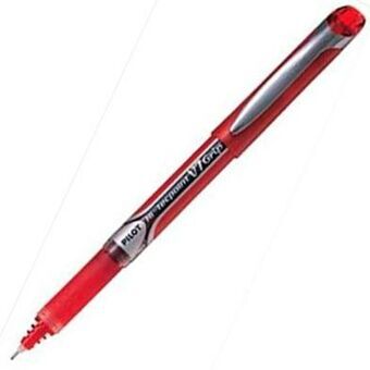 Liquid ink ballpoint pen Pilot Roller V-7 Grip 0,7 Red 12 Units
