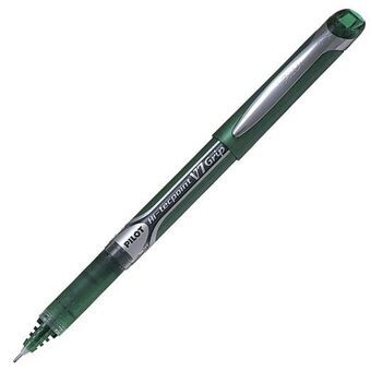 Liquid ink ballpoint pen Pilot Roller V-7 Grip 0,7 Green 12 Units