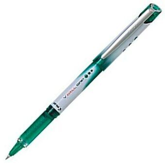 Liquid ink ballpoint pen Pilot Roller V-Ball Grip 0,7 Green 12 Units