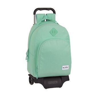 School Rucksack with Wheels 905 BlackFit8 Turquoise