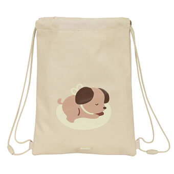 Backpack with Strings Safta Puppy Beige