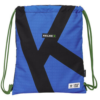 Backpack with Strings Kelme Royal Blue Black 35 x 40 x 1 cm