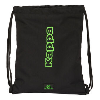 Backpack with Strings Kappa Black Black 35 x 40 x 1 cm