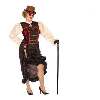 Costume for Adults DISFRAZ STEAMPUNK XXL Shine Inline Brown Steampunk XXL (1 Piece)
