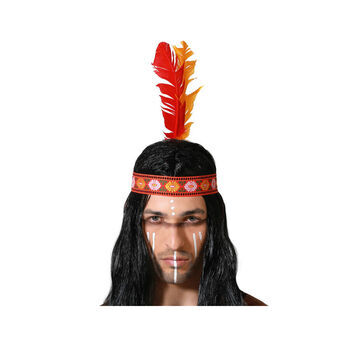 Tape Feathers Indian Man Multicolour American Indian