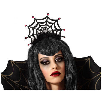 Headband Black Cobweb Halloween