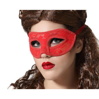 Blindfold Red 17 x 7 cm Lace