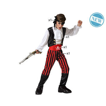 Costume for Children Multicolour Pirates Pirate 7-9 Years