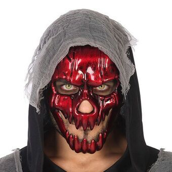 Mask Intense Ruby Skull Halloween Red