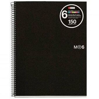 Notebook Miquelrius Micro perforated Black A5 5 Units