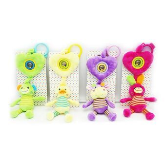Fluffy toy DKD Home Decor Yellow Green Polyester animals (4 pcs) (5 x 5 x 35 cm)
