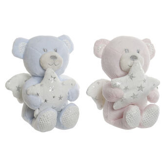 Fluffy toy DKD Home Decor Polyester Star Bear (14 x 10 x 21 cm) (2 Units)