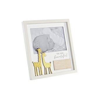Photo frame DKD Home Decor White Giraffe Crystal MDF (19 x 2 x 20 cm)