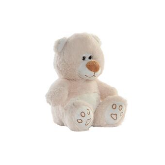 Fluffy toy DKD Home Decor Beige Children\'s Bear (18 x 16 x 19 cm)