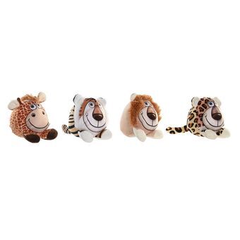Fluffy toy DKD Home Decor Children\'s Multicolour animals (8 x 8 x 11 cm) (4 Units)