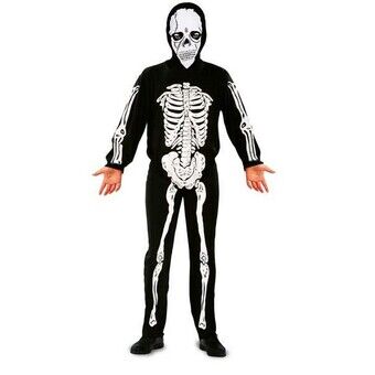 Costume for Children My Other Me 7-9 Years Skeleton Black (2 Pieces)