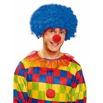 Curly Hair Wig My Other Me Blue Male Clown